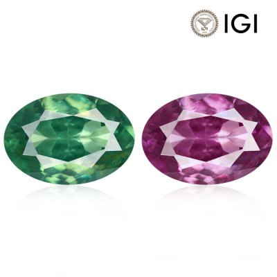 Natural Alexandrite Oval 0.48 ct / size 5.6x3.9x2.3 MM 