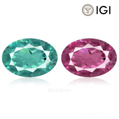 Natural Alexandrite Oval 0.87 ct / size 6.1x4.4x3.4 MM 