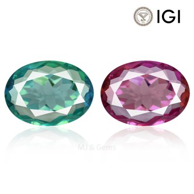 Natural Alexandrite Oval 1.07 ct / size 8.4x6.2x2.3 MM 