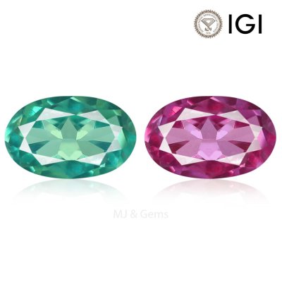 Natural Alexandrite Oval 0.49 ct / size 5.9x3.8x2.3 MM 