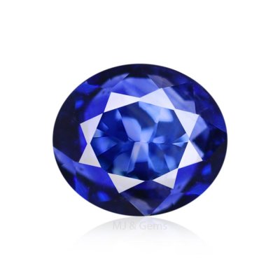 Natural Kashmir Blue Sapphire Oval 0.37 ct / size 4.3x3.7x2.2 MM 