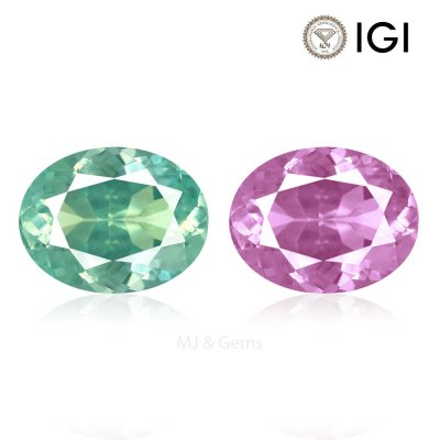 Natural Alexandrite Oval 1.66 ct / size 8x6.2x4.2 MM