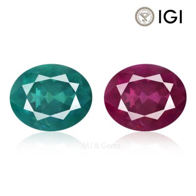 Natural Alexandrite Oval 0.40 ct / size 4.4x3.6x2.7 MM
