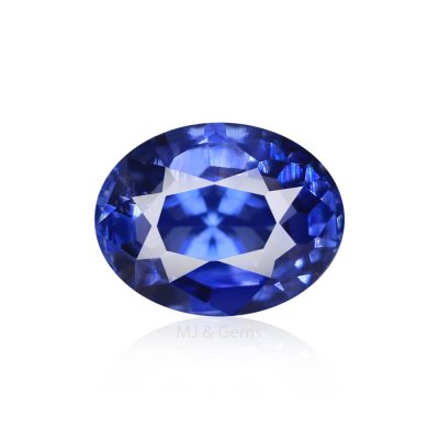 Natural Kashmir Sapphire Oval 0.46 ct / size 4.8x3.8x2.7 MM