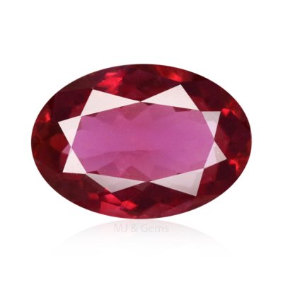 Natural Ruby Oval 1.25 ct / size 7.7x5.5x2.9 MM