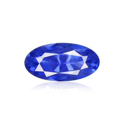 Natural Kashmir Blue Sapphire Oval 1.03 ct / size 7.7x3.8x3.7 MM 