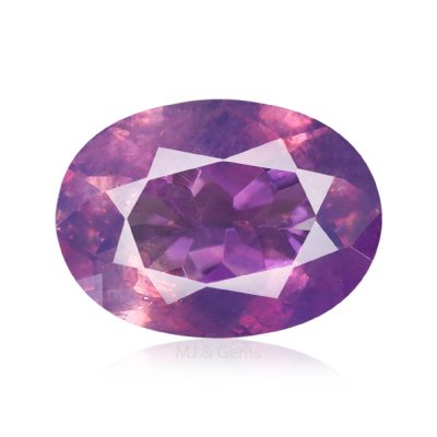 Natural Purple Sapphire Oval  1.03 ct / size 7.1x5.2x3.1 MM 