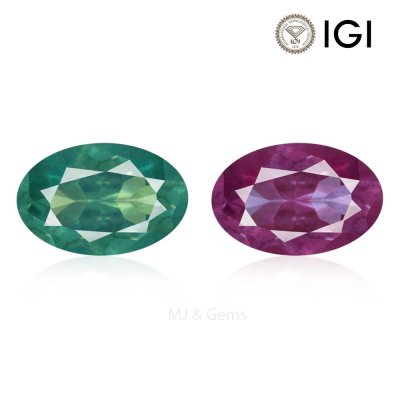 Natural Alexandrite Oval 0.46 ct / size 6x3.9x2.5 MM 