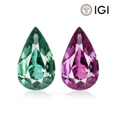 Natural Alexandrite Pear 0.40 ct / size 6x3.6x2. MM 