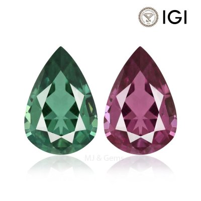 Natural Alexandrite Pear 0.56 ct / size 7.3x4.8x2.1 MM 