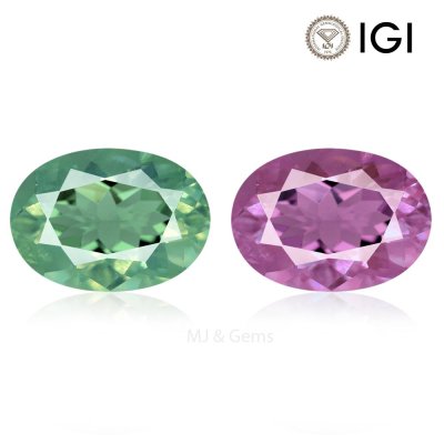 Natural Alexandrite Oval 1.72 ct / size 8.4x6.1x4.3 MM 